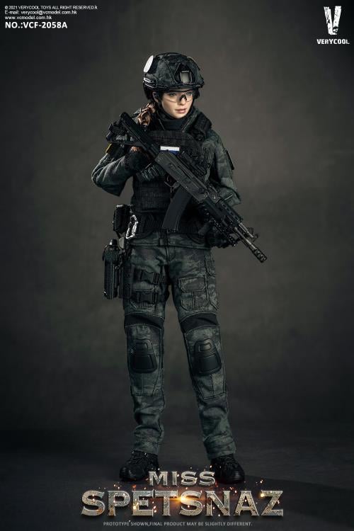 Russian Special Combat Miss Spetsnaz (Black Vest Ver.) 1/6 Figure Gallery Image 3