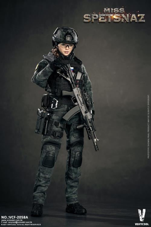 Russian Special Combat Miss Spetsnaz (Black Vest Ver.) 1/6 Figure Gallery Image 4