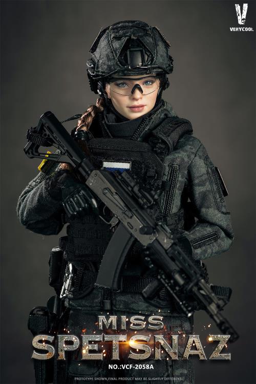 Russian Special Combat Miss Spetsnaz (Black Vest Ver.) 1/6 Figure Gallery Image 13