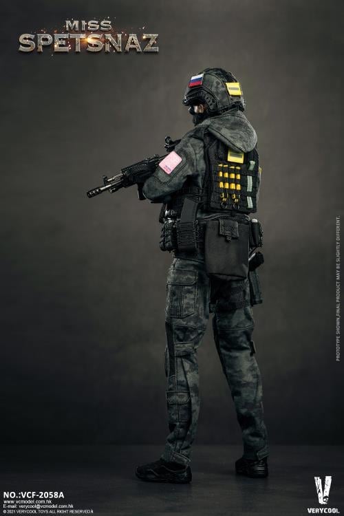 Russian Special Combat Miss Spetsnaz (Black Vest Ver.) 1/6 Figure Gallery Image 8