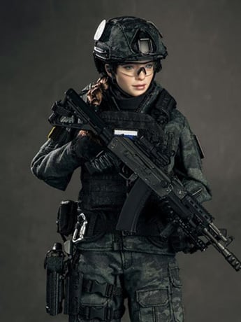 Russian Special Combat Miss Spetsnaz (Black Vest Ver.) 1/6 Figure Gallery Image 2