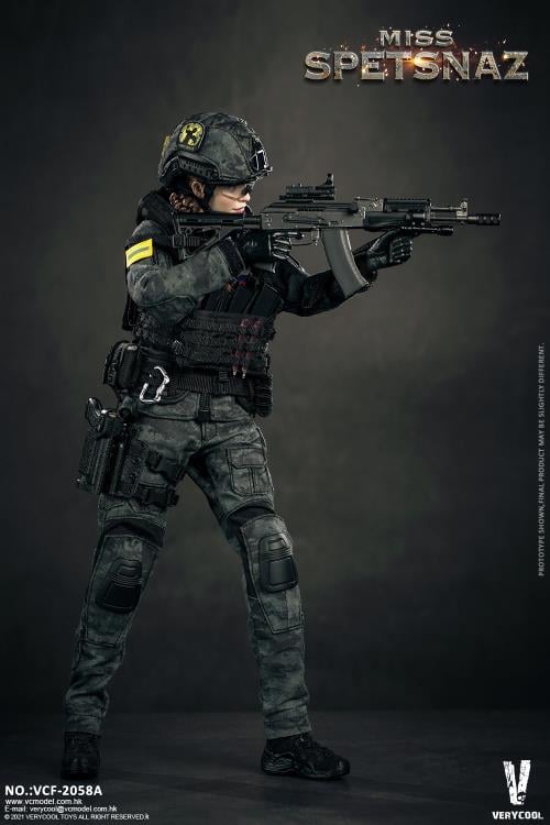 Russian Special Combat Miss Spetsnaz (Black Vest Ver.) 1/6 Figure Gallery Image 6