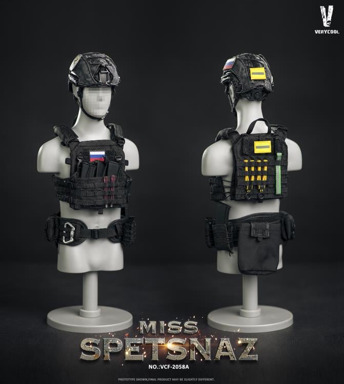 Russian Special Combat Miss Spetsnaz (Black Vest Ver.) 1/6 Figure Gallery Image 19