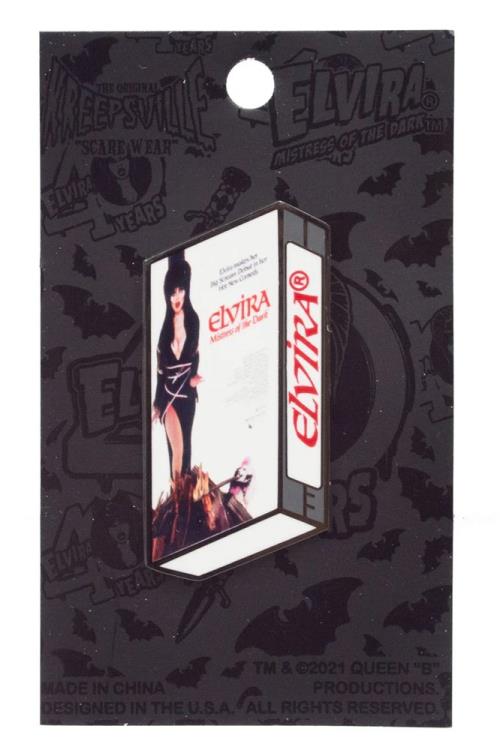 Elvira VHS Enamel Pin Gallery Image 3