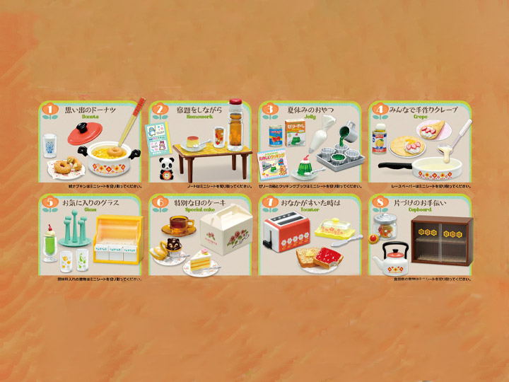 Nostalgic Snack Time Petit Sample Series Boxed Set of 8 Accessories Gallery Image 1