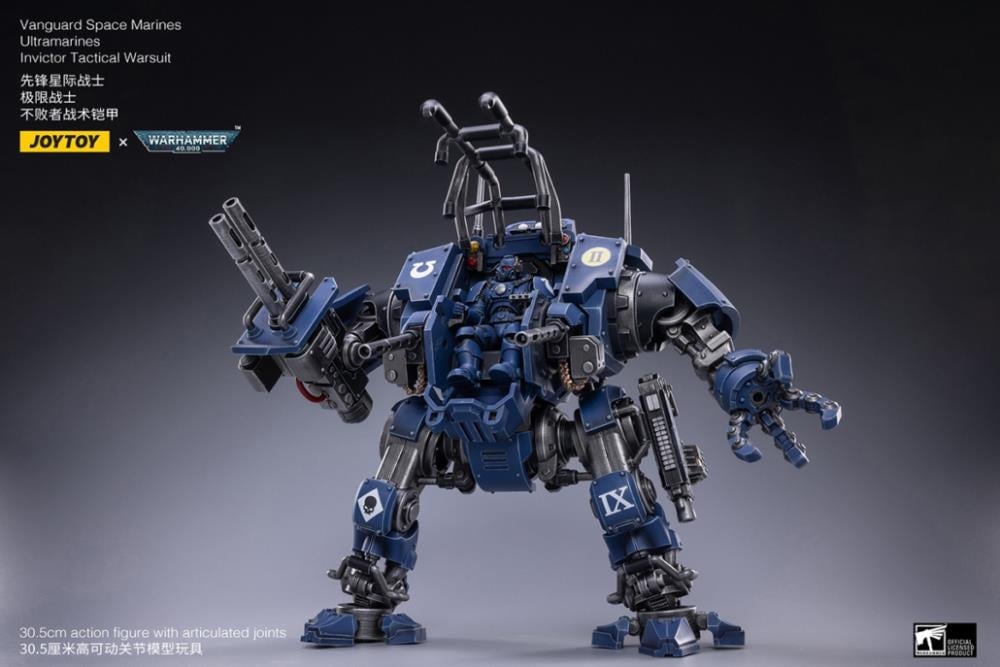 Warhammer 40K Ultramarines Invictor Tactical Warsuit 1/18 Scale Mecha Figure Set Gallery Image 10