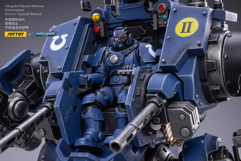 Warhammer 40K Ultramarines Invictor Tactical Warsuit 1/18 Scale Mecha Figure Set Gallery Image 11