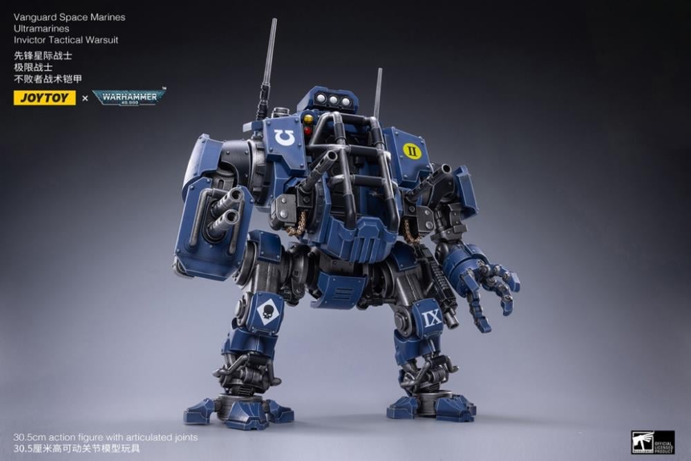 Warhammer 40K Ultramarines Invictor Tactical Warsuit 1/18 Scale Mecha Figure Set Gallery Image 9
