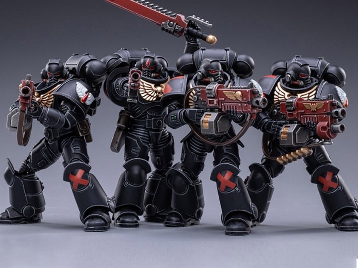 Warhammer 40K Blood Angels Death Company Intercessors Box of 4 1/18 Scale Figures Gallery Image 1