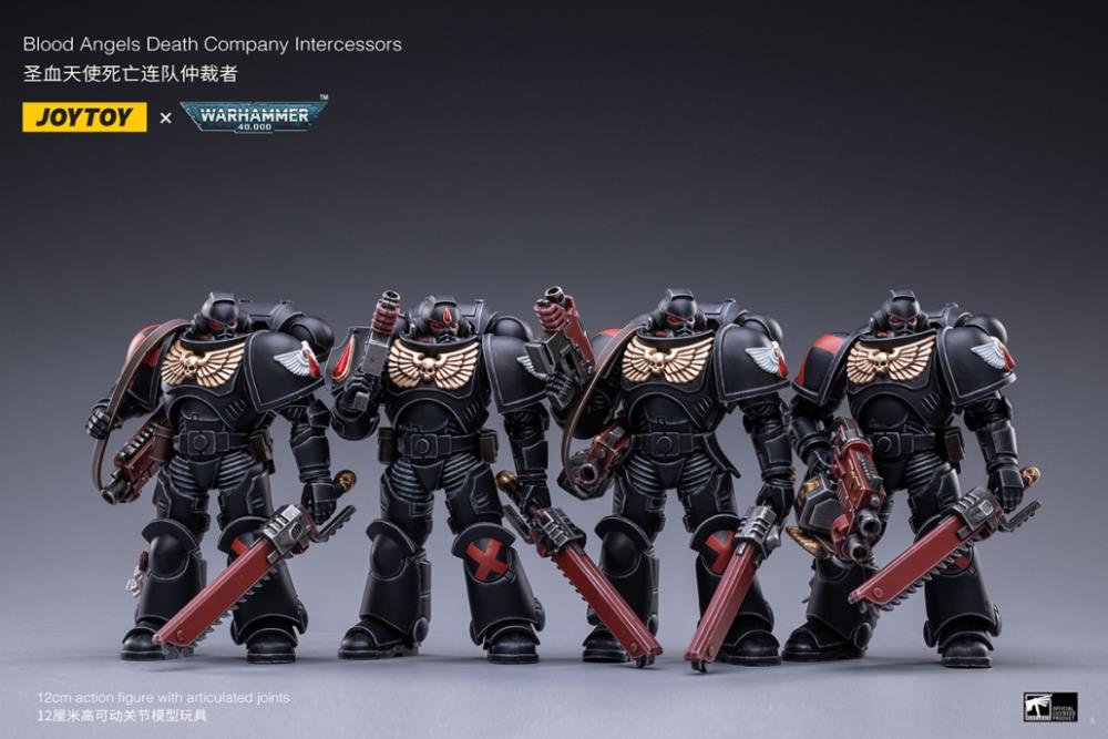 Warhammer 40K Blood Angels Death Company Intercessors Box of 4 1/18 Scale Figures Gallery Image 5