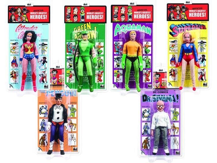 DC World's Greatest Heroes Series 2 Retro 8" Figures Set of 6 Gallery Image 1