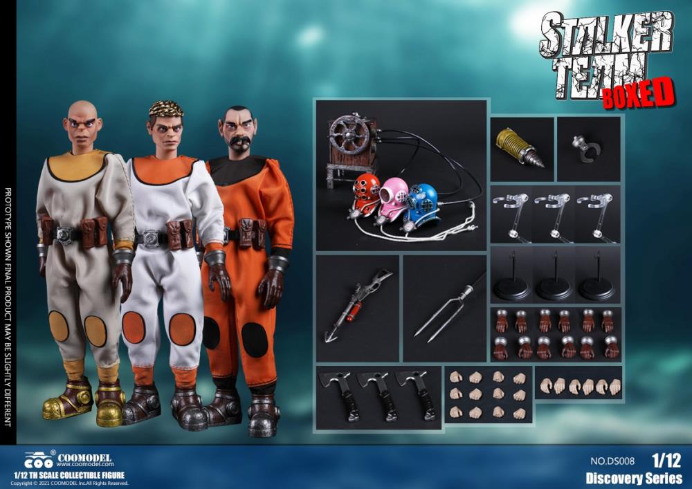Discovery Series Stalker Team (Color Ver.) 1/12 Scale Boxed Set of