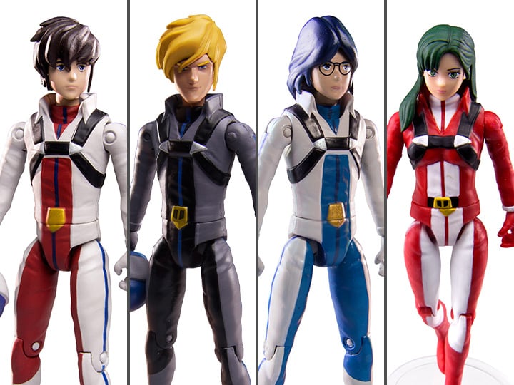 Robotech Encore Pilot Series Set of 4 Poseable Action Figures Gallery Image 1