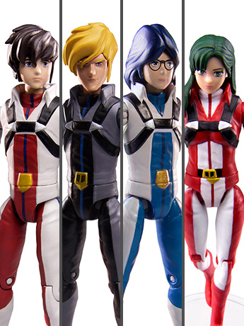 Robotech Encore Pilot Series Set of 4 Poseable Action Figures Gallery Image 2