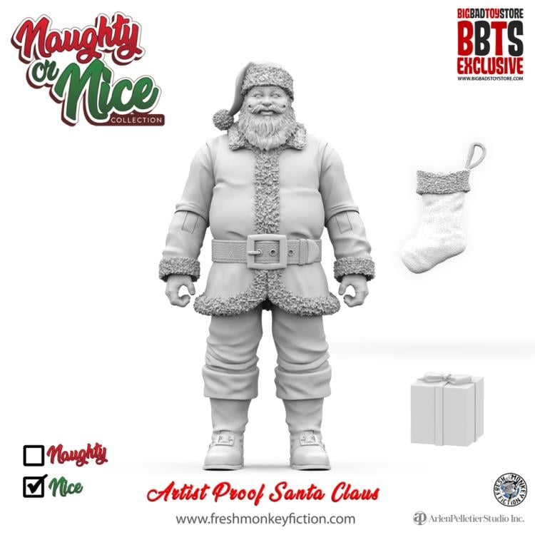 Naughty or Nice Collection Artist Proof Santa BBTS Exclusive Figure Gallery Image 3