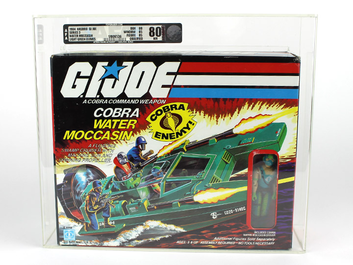 G.I. Joe: A Real American Hero 1984 Cobra Water Moccasin (Green Gloves) (AFA Grade 80Q) Gallery Image 1