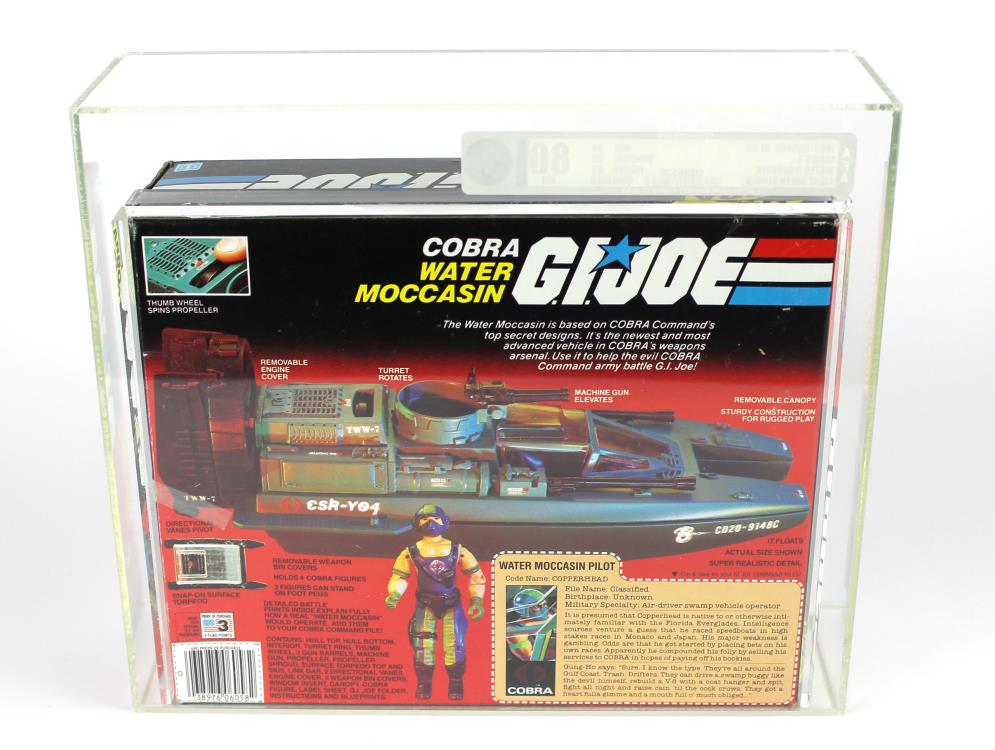 G.I. Joe: A Real American Hero 1984 Cobra Water Moccasin (Green Gloves) (AFA Grade 80Q) Gallery Image 4