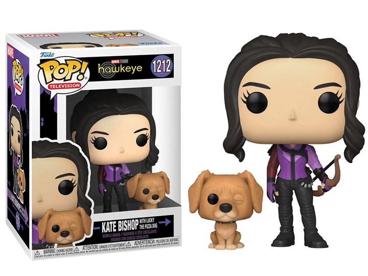 Pop! & Buddy Marvel Hawkeye Kate Bishop with Lucky the Pizza Dog Gallery Image 1