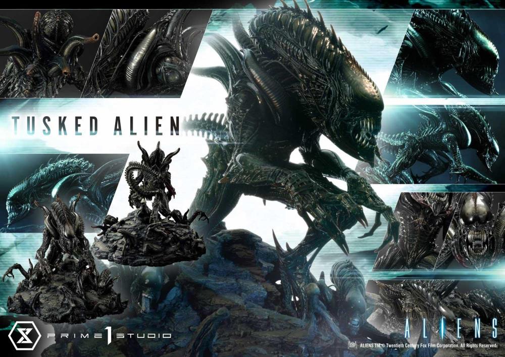 Aliens Premium Masterline Tusked Alien Statue Gallery Image 3