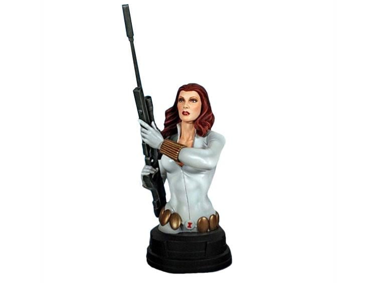 Black Widow 9.5" Mini Bust Winter Stealth Gallery Image 1