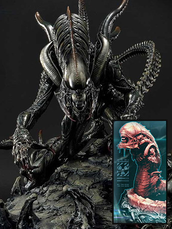 Aliens Premium Masterline Tusked Alien Limited Edition Statue (With Bonus) Gallery Image 2