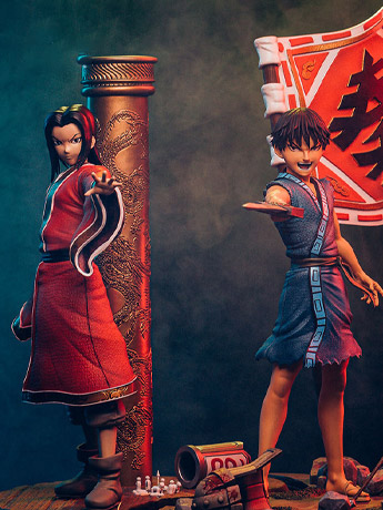 Kingdom Ei Sei & Shin 1/6 Scale Statue Gallery Image 2