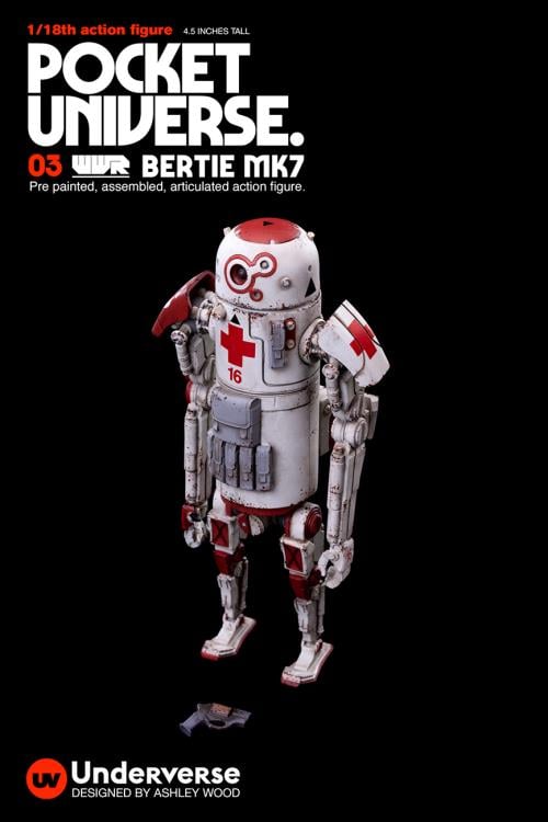 World War Robot Pocket Universe Bertie MK7 (Earth Defense Medic) 1/18 Scale Figure Gallery Image 4