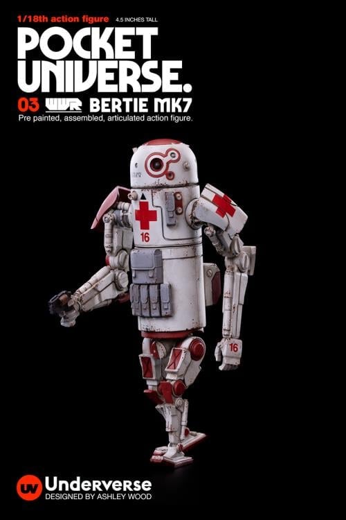World War Robot Pocket Universe Bertie MK7 (Earth Defense Medic) 1/18 Scale Figure Gallery Image 3