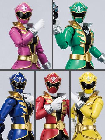 Kaizoku Sentai Gokaiger Shodo Super Vol.1 Boxed Set of 5 Figures Gallery Image 2