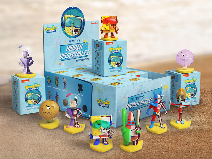 SpongeBob SquarePants Freeny's Hidden Dissectibles Series 4 (Super Edition) Box of 12 Figures Gallery Image 1