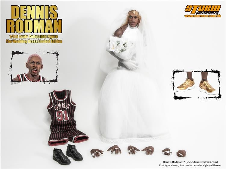 Dennis Rodman (Wedding Dress Limited Edition) 1/6 Scale Figure Gallery Image 1