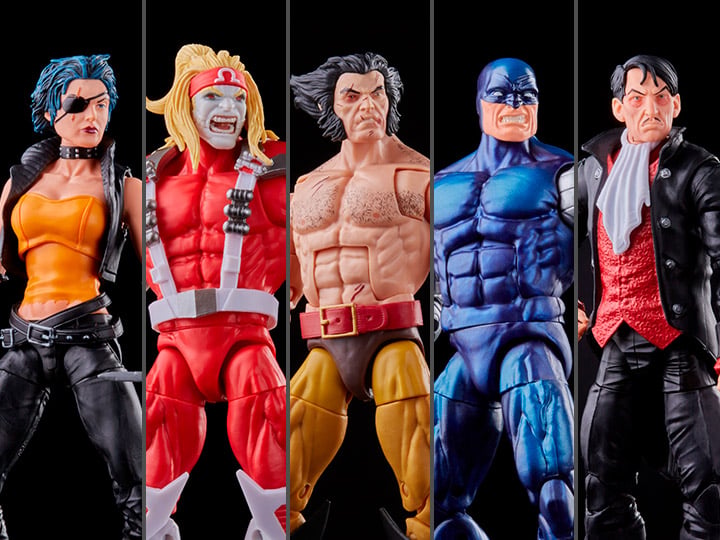 X-Men Marvel Legends Wolverine Action Figure Five-Pack Gallery Image 1