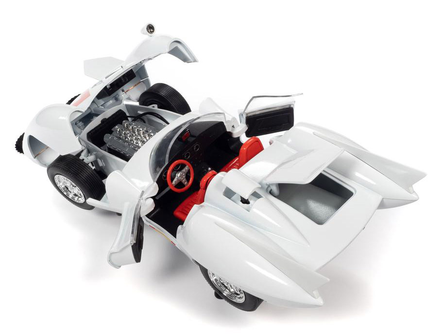 Speed Racer Mach 5 1/18 Scale Die-Cast Replica with Chim-Chim and
