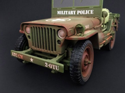 US Army Military Police Vehicle (Weathered Green) 1/18 Scale Die-Cast Replica Gallery Image 5