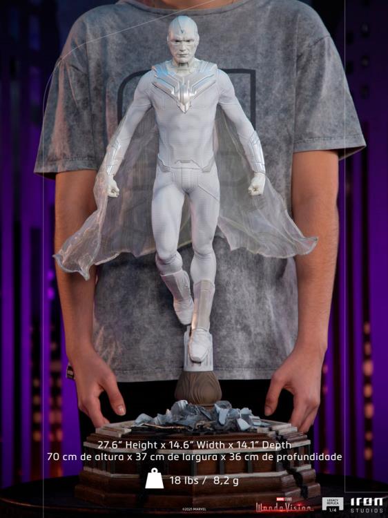 WandaVision Legacy Replica White Vision 1/4 Scale Limited Edition Statue Gallery Image 15