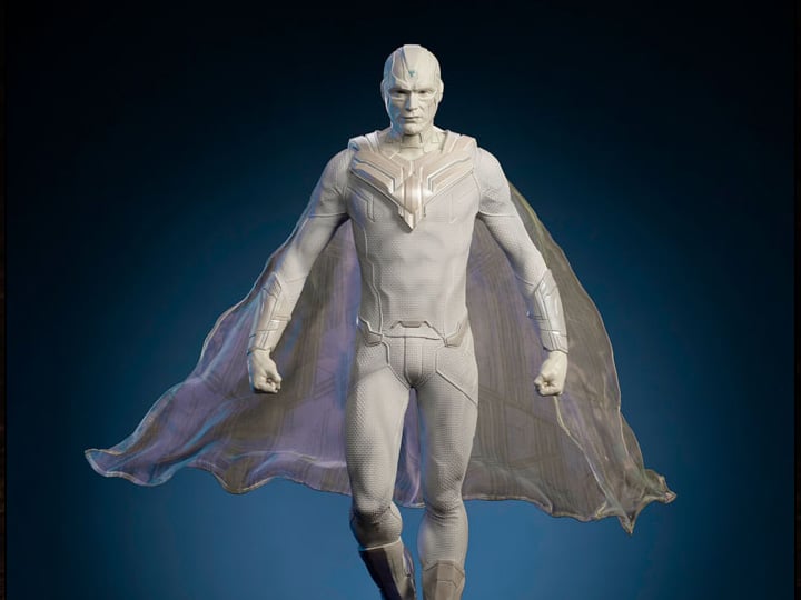 WandaVision Legacy Replica White Vision 1/4 Scale Limited Edition Statue Gallery Image 1
