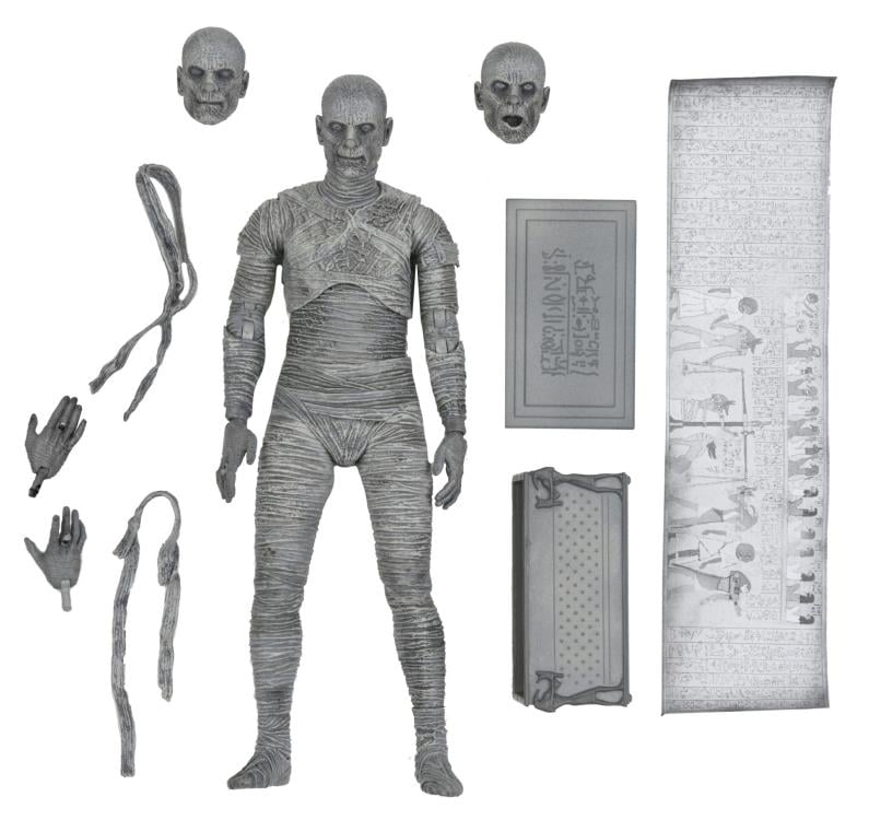Universal Monsters Ultimate Mummy (Black & White) Figure Gallery Image 17