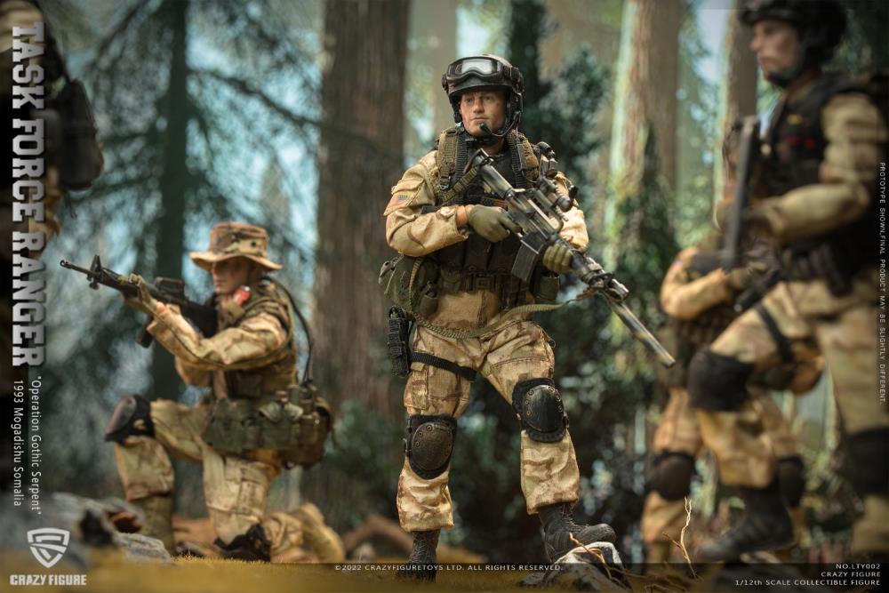 US Military 75th Rangers & Delta Special Force 1/12 Scale Figure Set Gallery Image 10