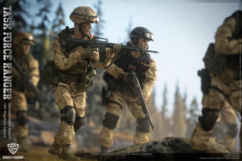 US Military 75th Rangers & Delta Special Force 1/12 Scale Figure Set Gallery Image 4