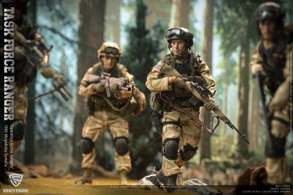 US Military 75th Rangers & Delta Special Force 1/12 Scale Figure Set Gallery Image 12