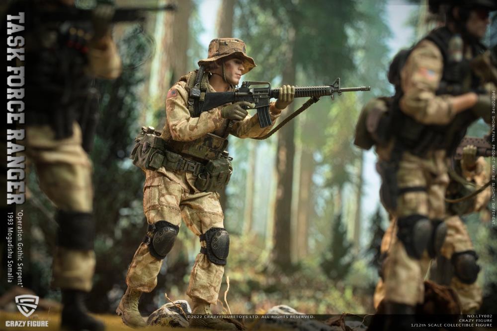 US Military 75th Rangers & Delta Special Force 1/12 Scale Figure Set Gallery Image 6