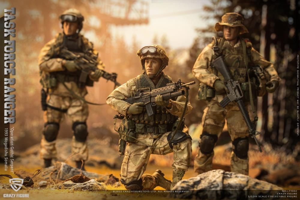 US Military 75th Rangers & Delta Special Force 1/12 Scale Figure Set Gallery Image 13