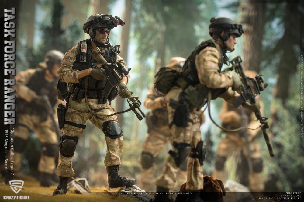 US Military 75th Rangers & Delta Special Force 1/12 Scale Figure Set Gallery Image 5