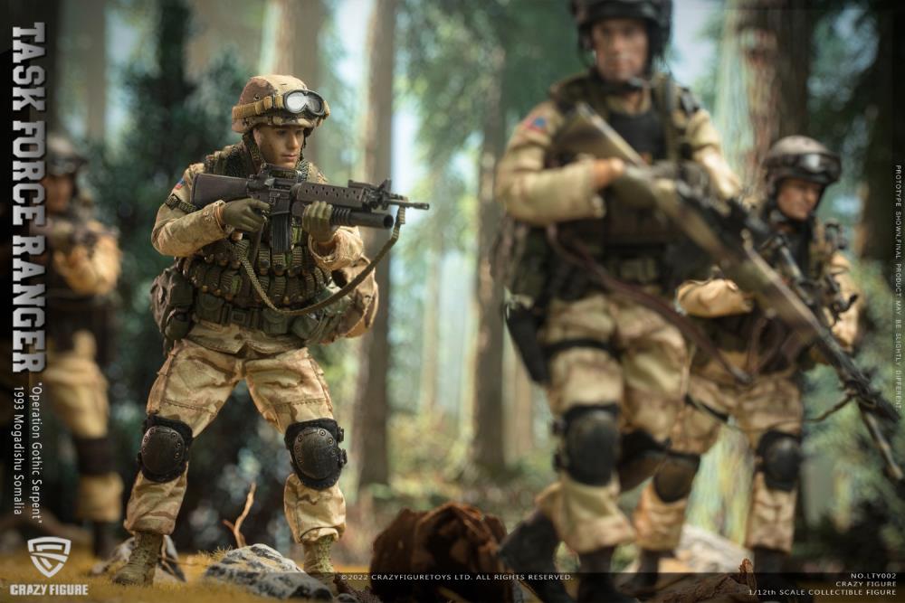 US Military 75th Rangers & Delta Special Force 1/12 Scale Figure Set Gallery Image 11