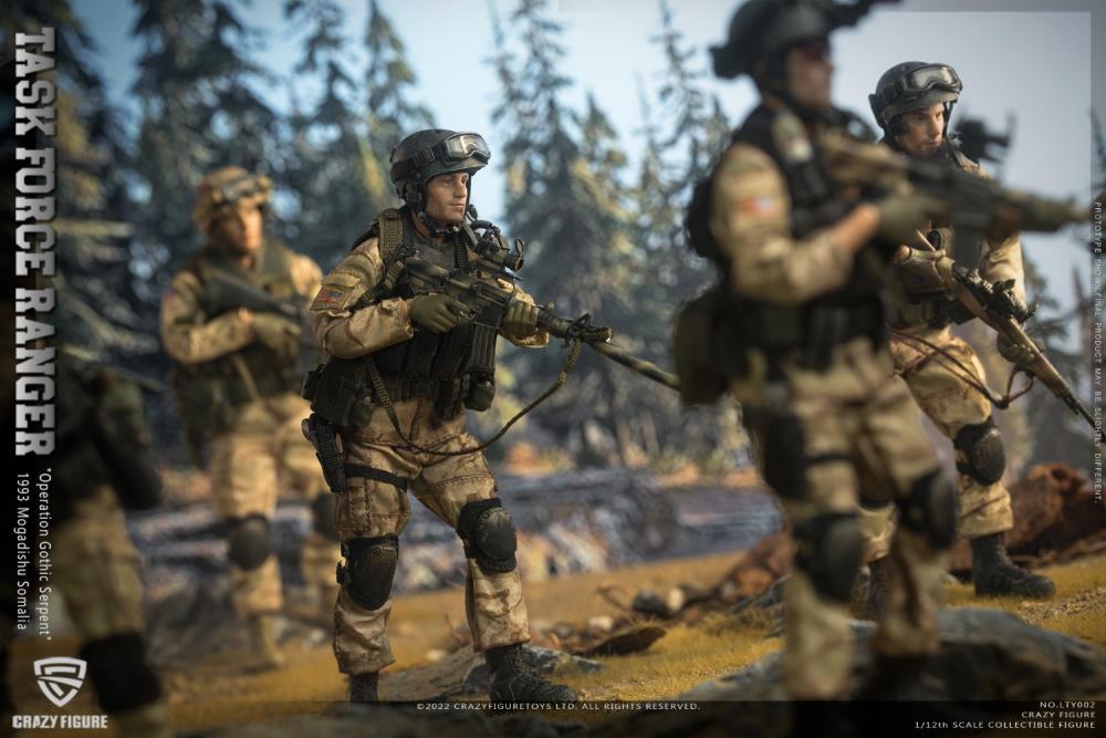 US Military 75th Rangers & Delta Special Force 1/12 Scale Figure Set Gallery Image 9