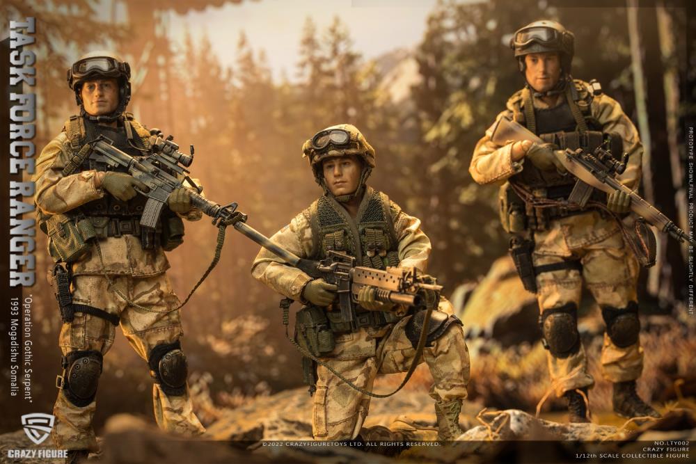 US Military 75th Rangers & Delta Special Force 1/12 Scale Figure Set Gallery Image 14