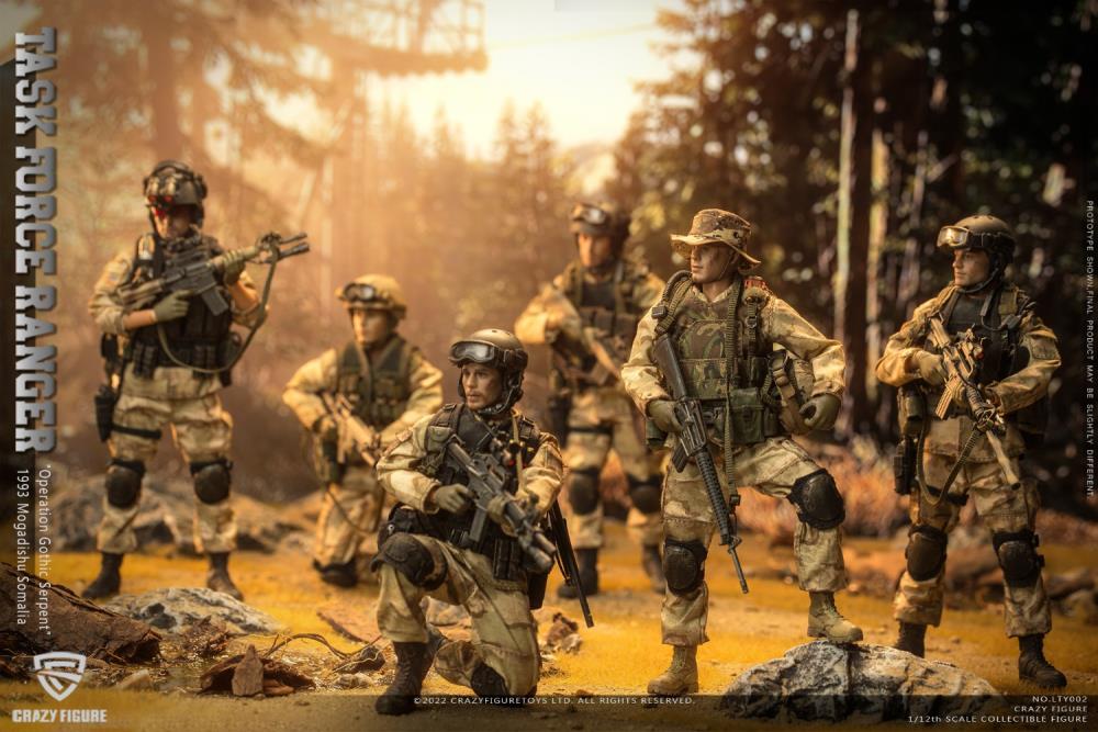US Military 75th Rangers & Delta Special Force 1/12 Scale Figure Set Gallery Image 16