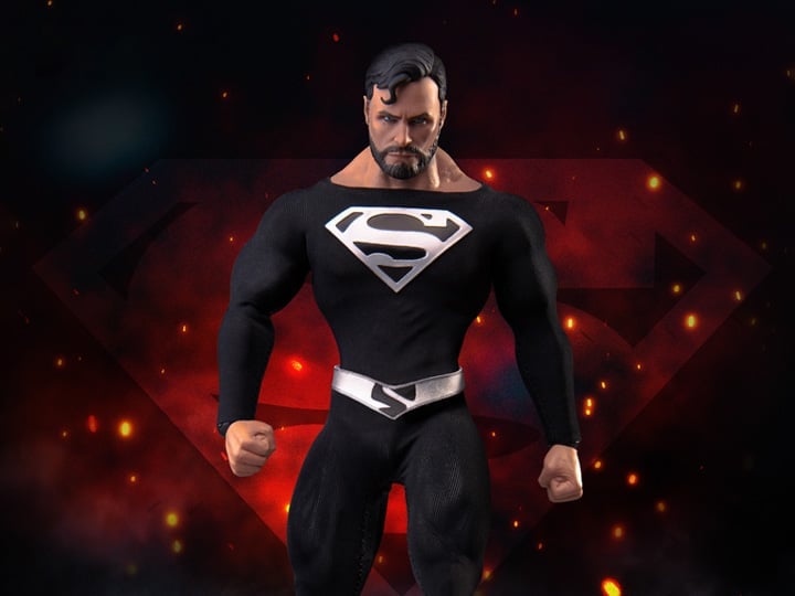 DC Comics Dynamic 8ction Heroes DAH-45SP Superman (Black Suit) BBTS Exclusive Gallery Image 1