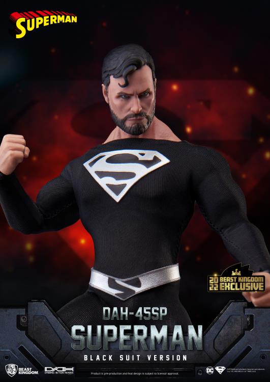 DC Comics Dynamic 8ction Heroes DAH-45SP Superman (Black Suit) BBTS Exclusive Gallery Image 6