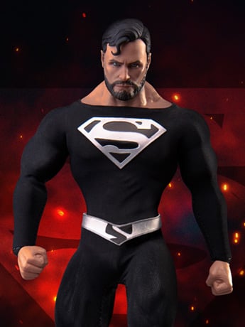 DC Comics Dynamic 8ction Heroes DAH-45SP Superman (Black Suit) BBTS Exclusive Gallery Image 2